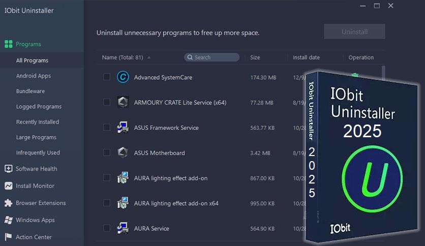 IObit Uninstaller Full download 2025