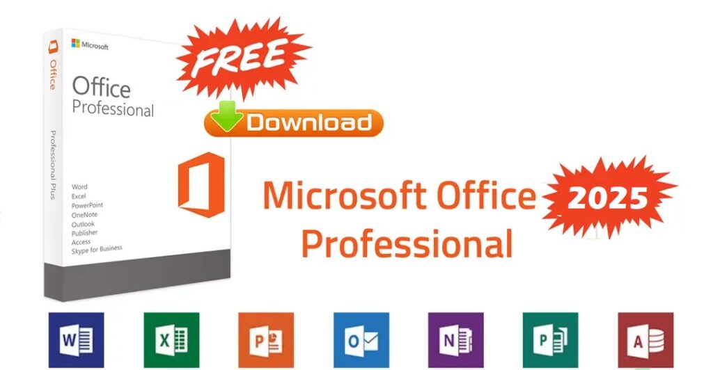 Microsoft Office 2025 Professional Free Download Cover