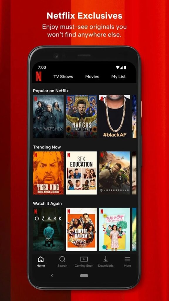 Netflix apk screenshot