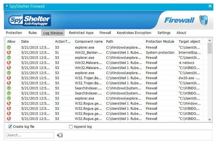 SpyShelter 2025 screenshot