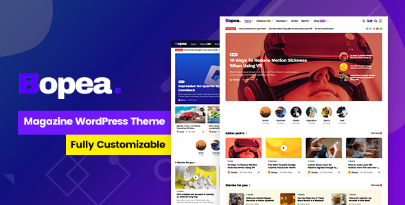 bopea newspaper and magazine wordpress theme