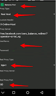Psiphon Pro Settings for Airtel Free Internet