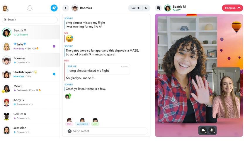 Snapchat For Windows 2025 Screenshot
